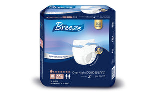 4 אריזות תחתוני ספיגה Breeze Over Night|מידה XXL